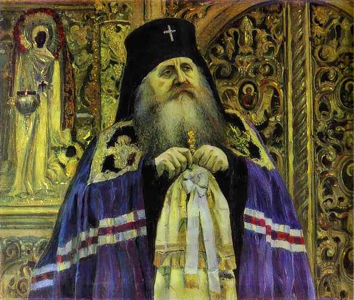 Wikioo.org - The Encyclopedia of Fine Arts - Painting, Artwork by Mikhail Nesterov - Archbishop (Portrait of Antoniy Volynskiy)