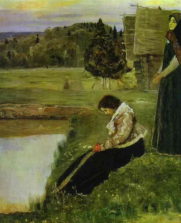 Wikioo.org - The Encyclopedia of Fine Arts - Painting, Artwork by Mikhail Nesterov - Deep Thoughts
