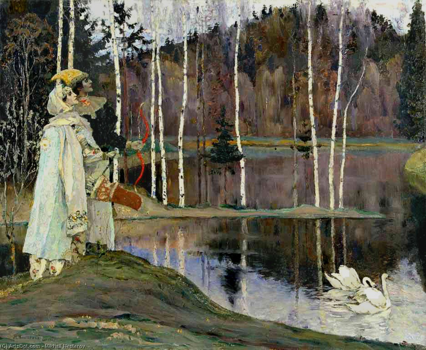 Wikioo.org - The Encyclopedia of Fine Arts - Painting, Artwork by Mikhail Nesterov - Harmony Concord