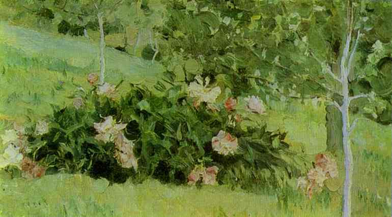 Wikioo.org - The Encyclopedia of Fine Arts - Painting, Artwork by Mikhail Nesterov - Peonies