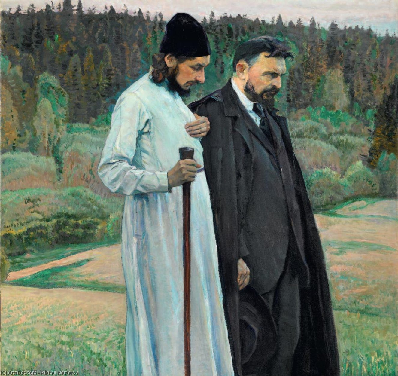 WikiOO.org - Encyclopedia of Fine Arts - Maalaus, taideteos Mikhail Nesterov - Philosopher