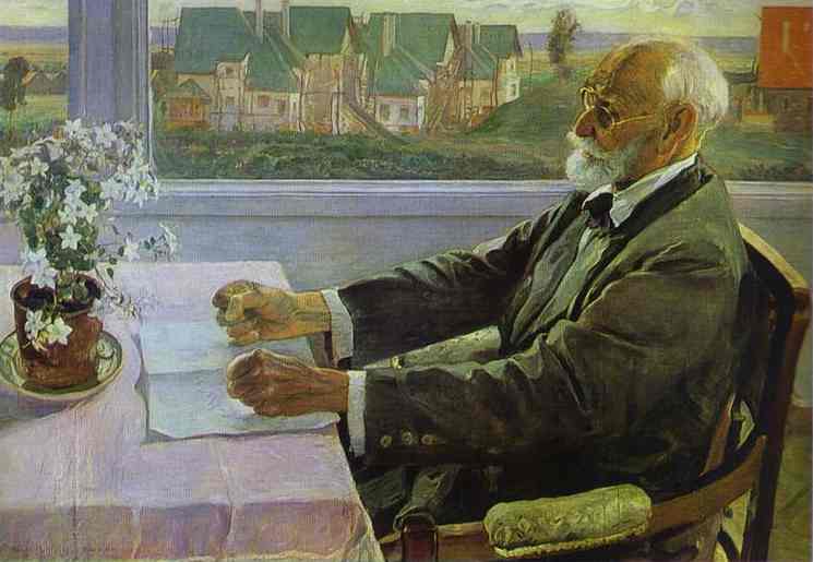 WikiOO.org - Encyclopedia of Fine Arts - Lukisan, Artwork Mikhail Nesterov - Portrait of Ivan Pavlov