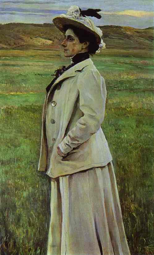 Wikioo.org - The Encyclopedia of Fine Arts - Painting, Artwork by Mikhail Nesterov - Portrait of Natalia Yashvil