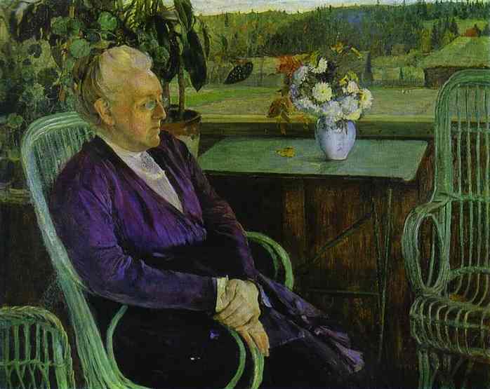 Wikioo.org - The Encyclopedia of Fine Arts - Painting, Artwork by Mikhail Nesterov - Portrait of Sofia Tutcheva