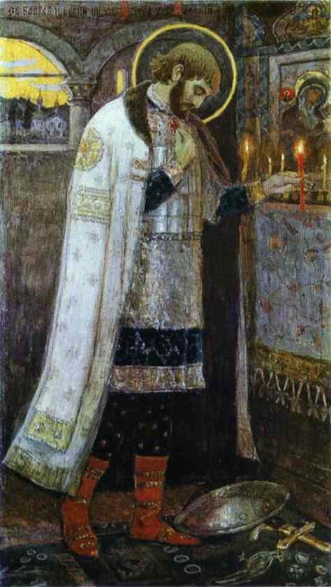 WikiOO.org - Encyclopedia of Fine Arts - Lukisan, Artwork Mikhail Nesterov - Prince Alexander Nevsky