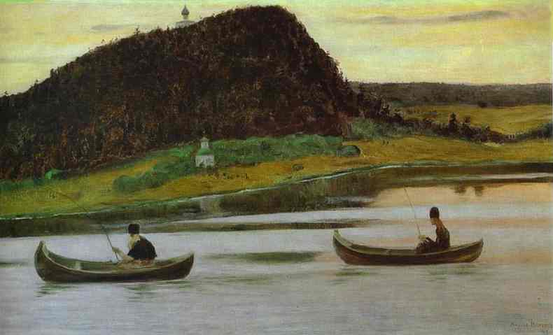 Wikioo.org - The Encyclopedia of Fine Arts - Painting, Artwork by Mikhail Nesterov - Silence