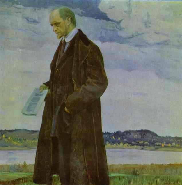 Wikioo.org - The Encyclopedia of Fine Arts - Painting, Artwork by Mikhail Nesterov - Thinker