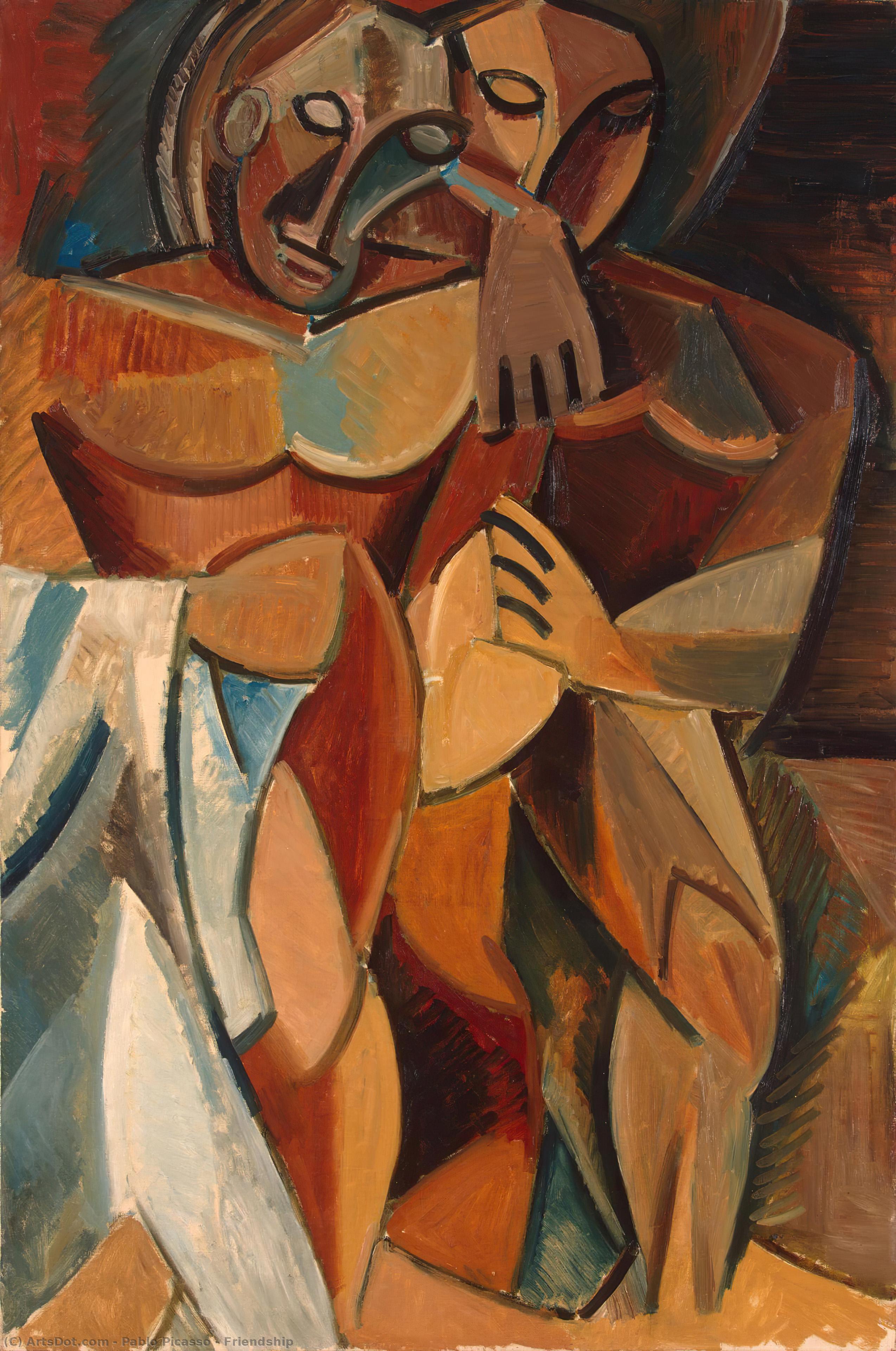 WikiOO.org - Енциклопедия за изящни изкуства - Живопис, Произведения на изкуството Pablo Picasso - Friendship