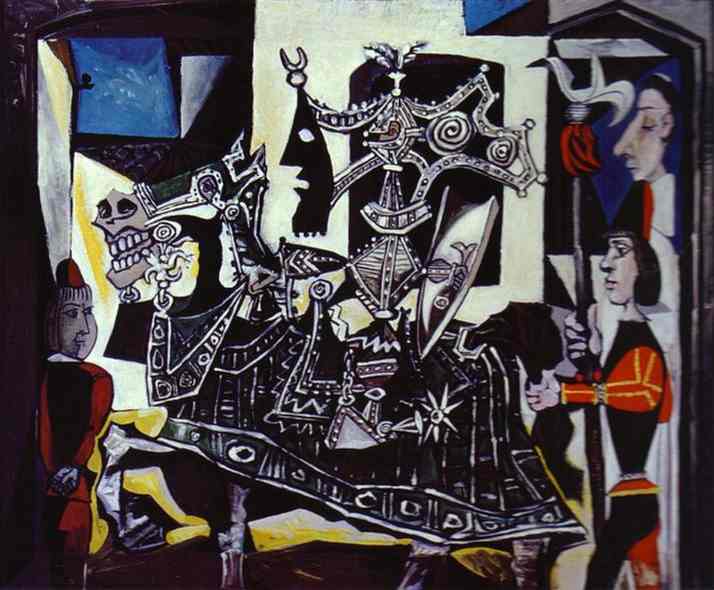 WikiOO.org - Enciklopedija dailės - Tapyba, meno kuriniai Pablo Picasso - Knight, Page and Monk
