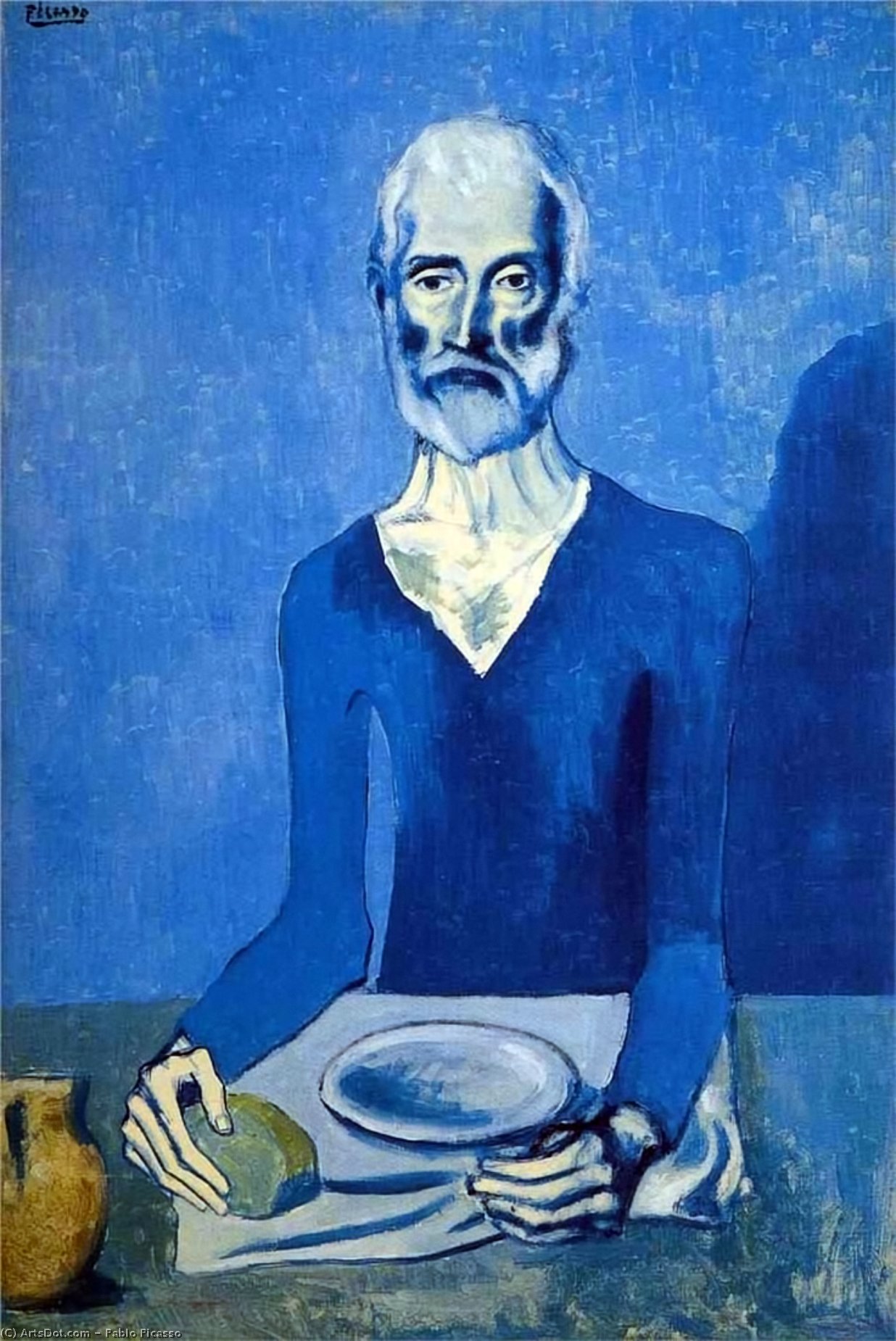 WikiOO.org - Encyclopedia of Fine Arts - Maleri, Artwork Pablo Picasso - L'ascete