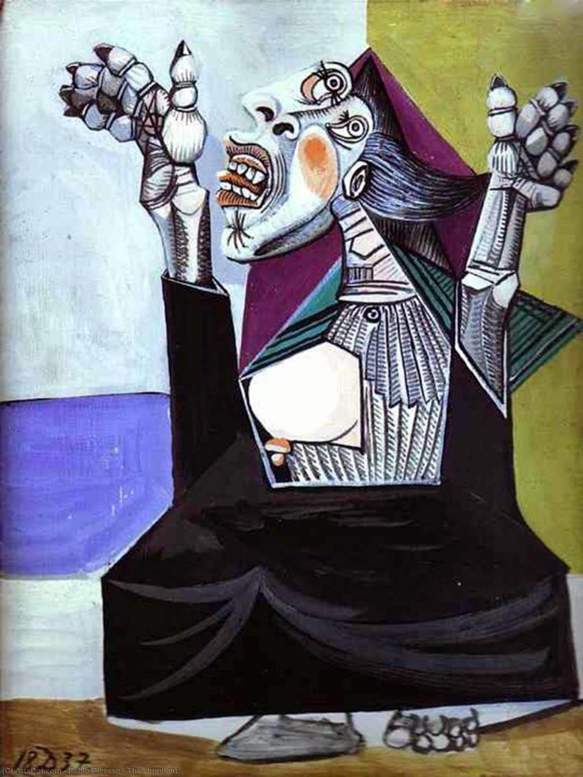 WikiOO.org - Encyclopedia of Fine Arts - Maľba, Artwork Pablo Picasso - The suppliant