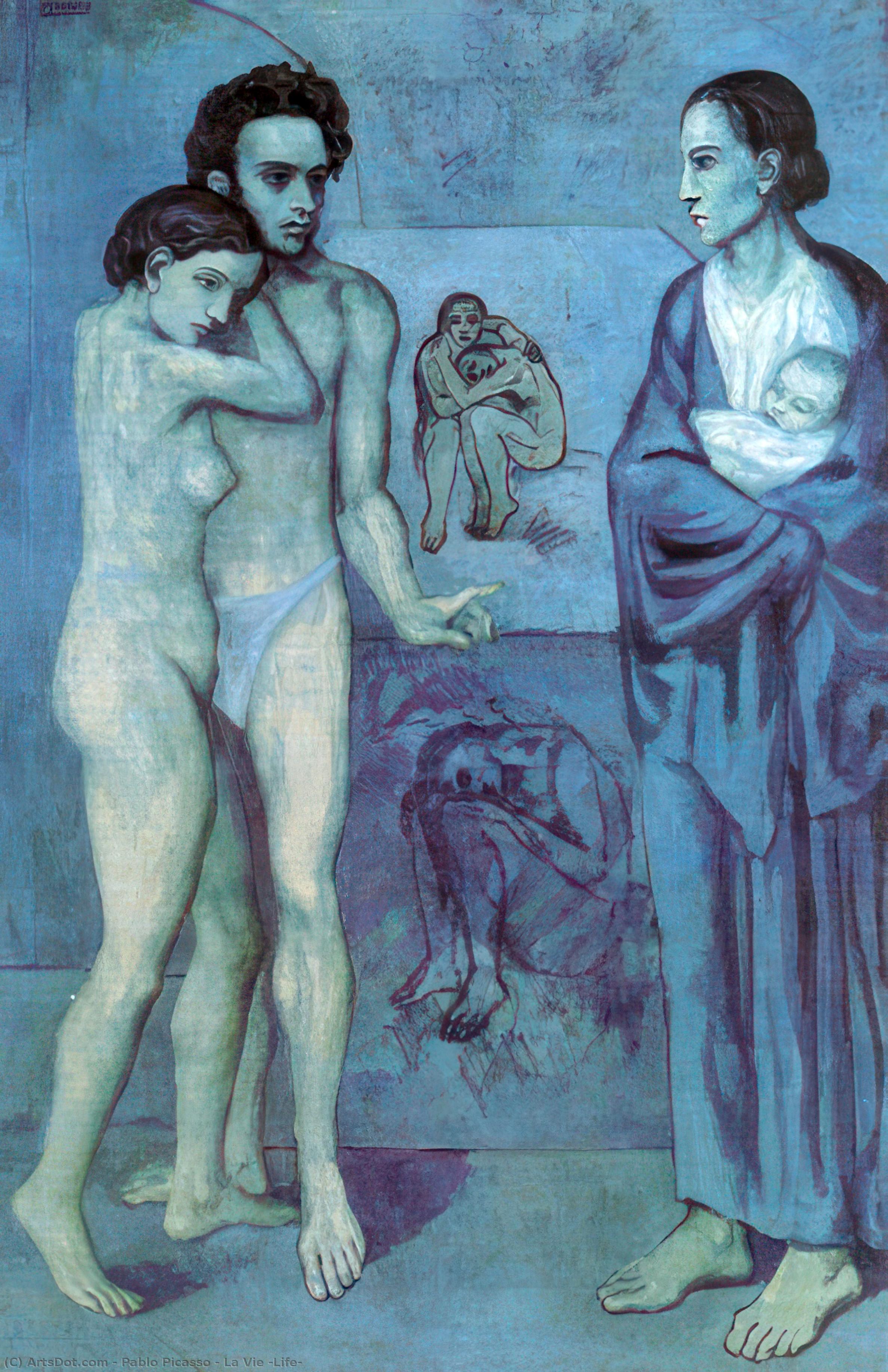 WikiOO.org - Енциклопедія образотворчого мистецтва - Живопис, Картини
 Pablo Picasso - La Vie (Life)