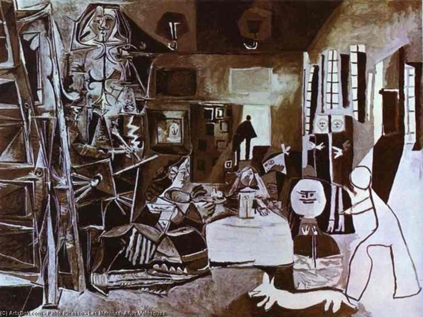 WikiOO.org - 백과 사전 - 회화, 삽화 Pablo Picasso - Las Meninas. After Velézquez
