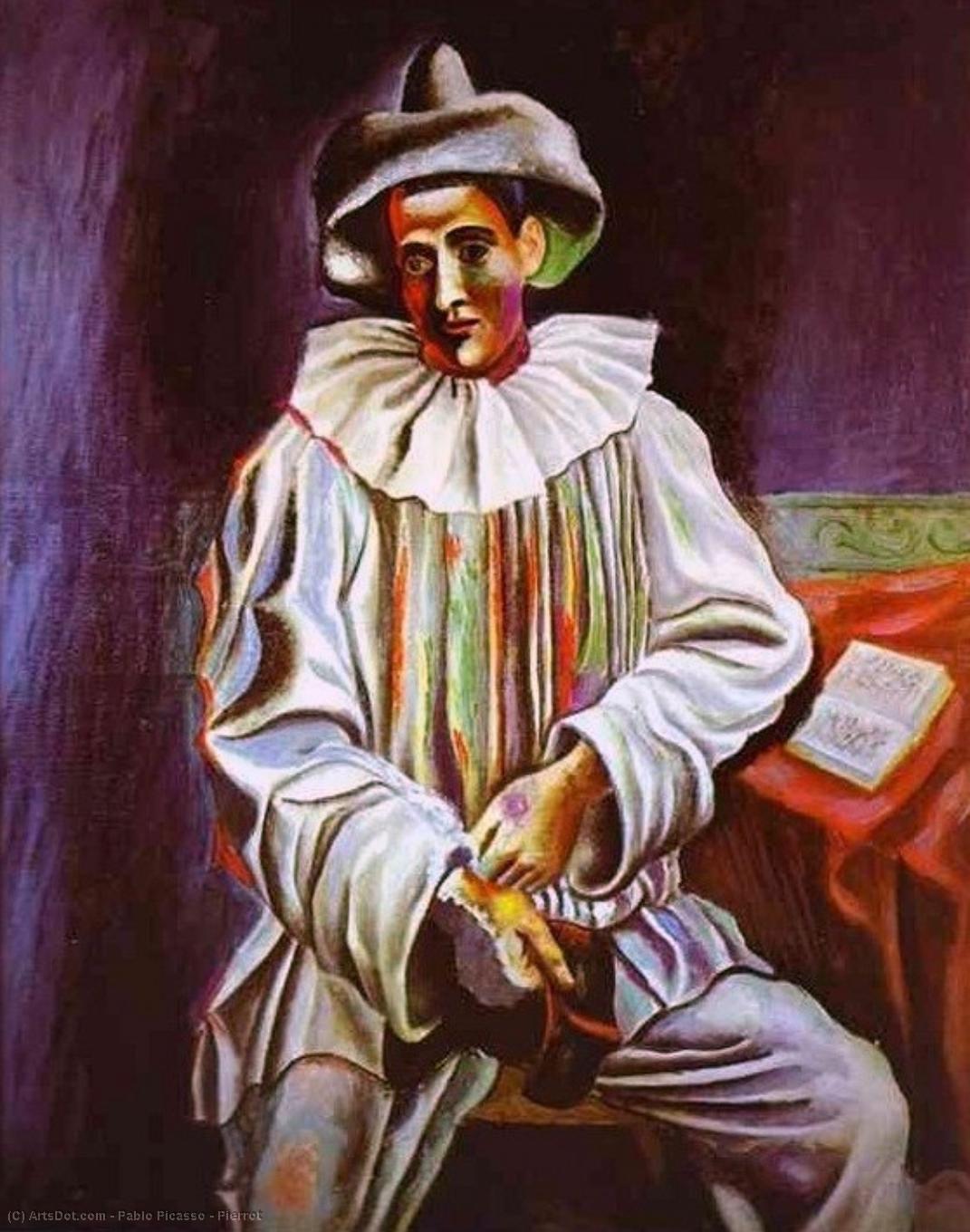 Wikioo.org – L'Enciclopedia delle Belle Arti - Pittura, Opere di Pablo Picasso - Pierrot