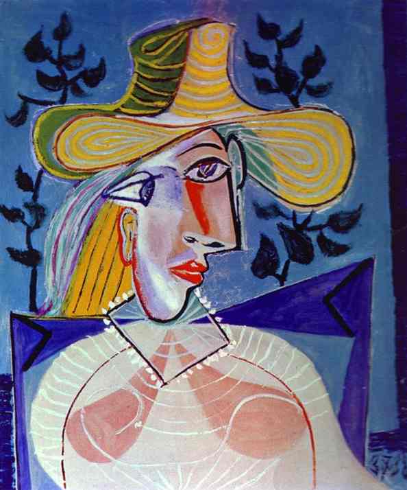 Wikioo.org - สารานุกรมวิจิตรศิลป์ - จิตรกรรม Pablo Picasso - Portrait of a Young Girl