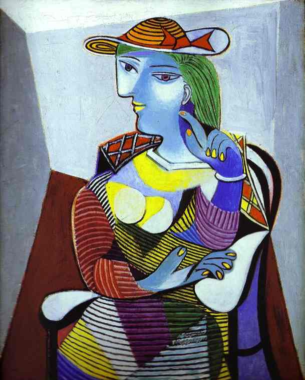 WikiOO.org - Enciclopédia das Belas Artes - Pintura, Arte por Pablo Picasso - Portrait of Marie-Thérèse