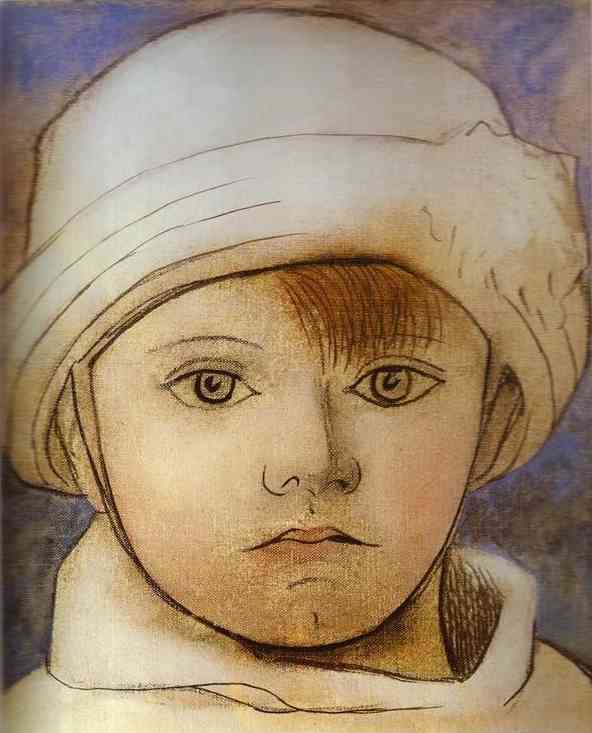 Wikioo.org – L'Encyclopédie des Beaux Arts - Peinture, Oeuvre de Pablo Picasso - portrait de paul picasso en tant que enfant