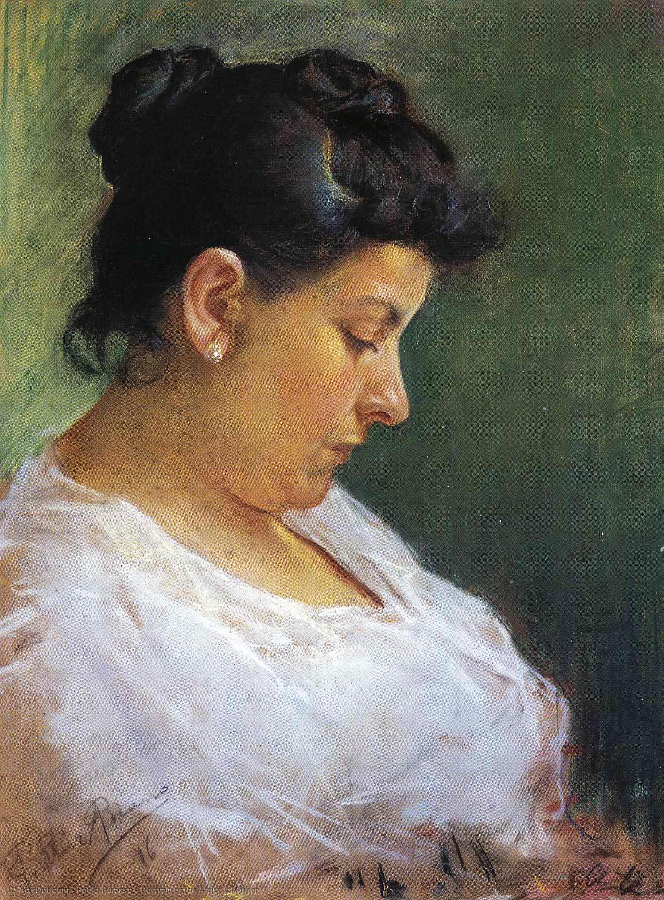WikiOO.org - Εγκυκλοπαίδεια Καλών Τεχνών - Ζωγραφική, έργα τέχνης Pablo Picasso - Portrait of the Artist's Mother