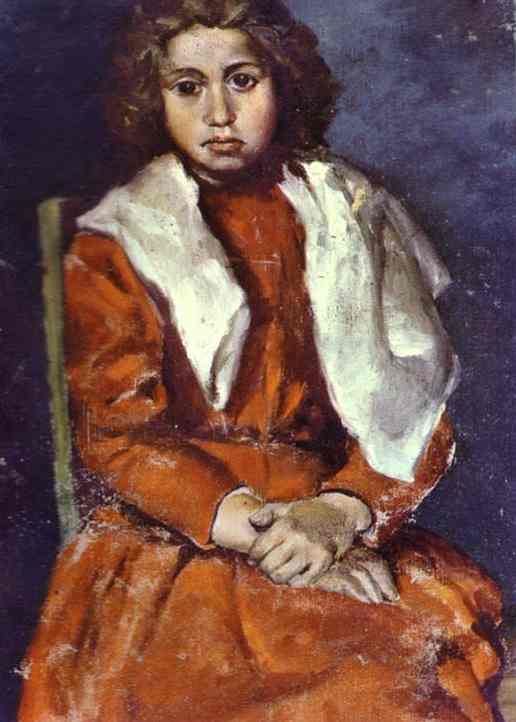 WikiOO.org - Encyclopedia of Fine Arts - Festés, Grafika Pablo Picasso - The Barefoot Girl