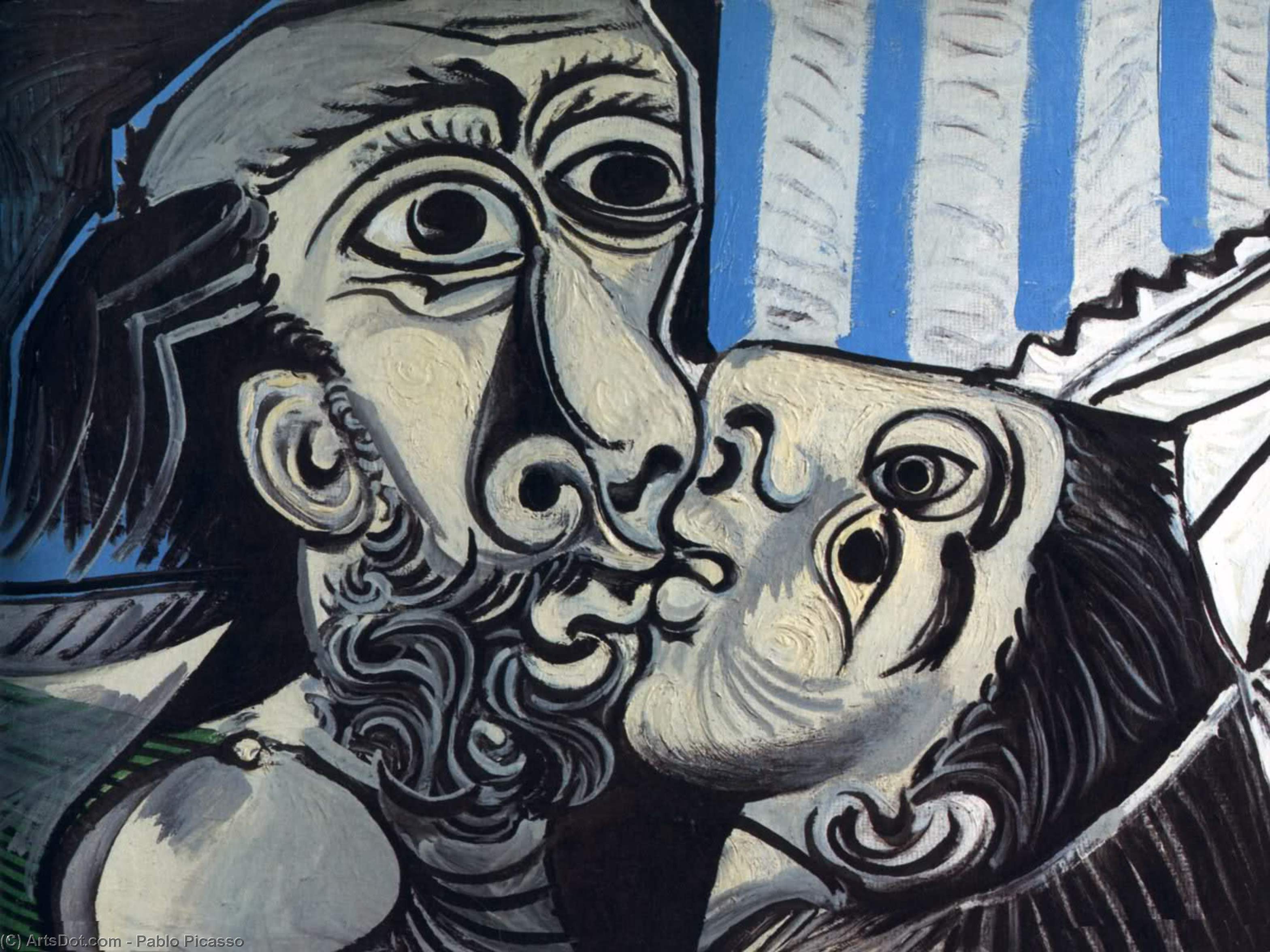 WikiOO.org - Encyclopedia of Fine Arts - Maalaus, taideteos Pablo Picasso - The Kiss