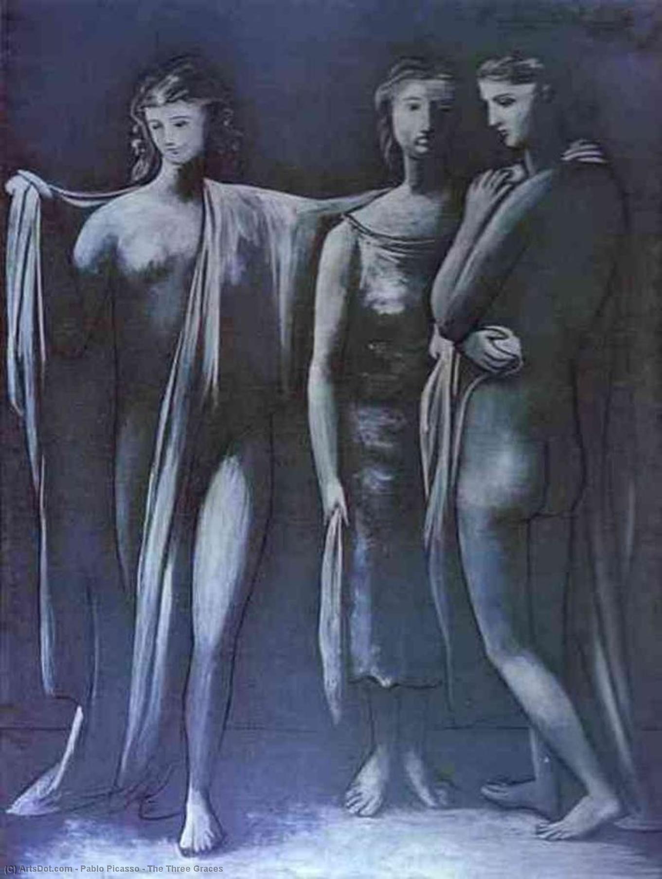 Wikioo.org - The Encyclopedia of Fine Arts - Painting, Artwork by Pablo Picasso - The Three Graces