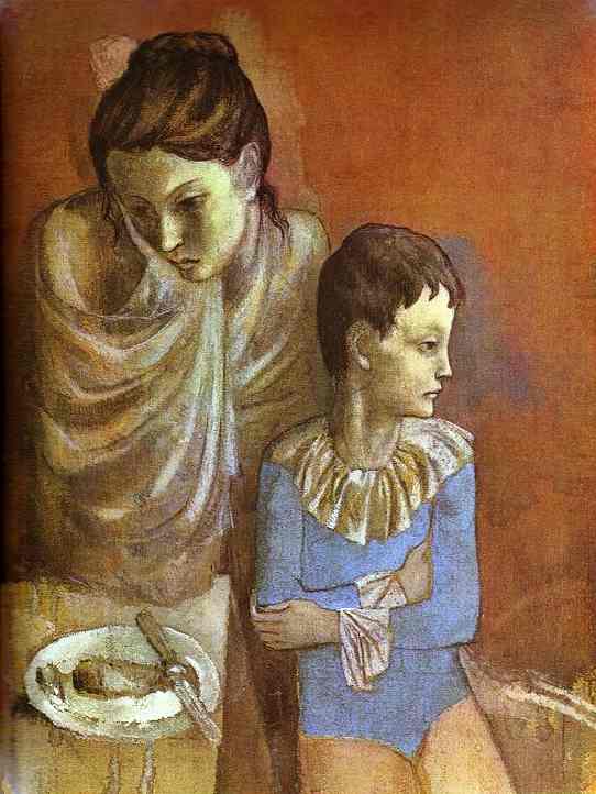 Wikioo.org - The Encyclopedia of Fine Arts - Painting, Artwork by Pablo Picasso - Tumblers (Mother and Son)