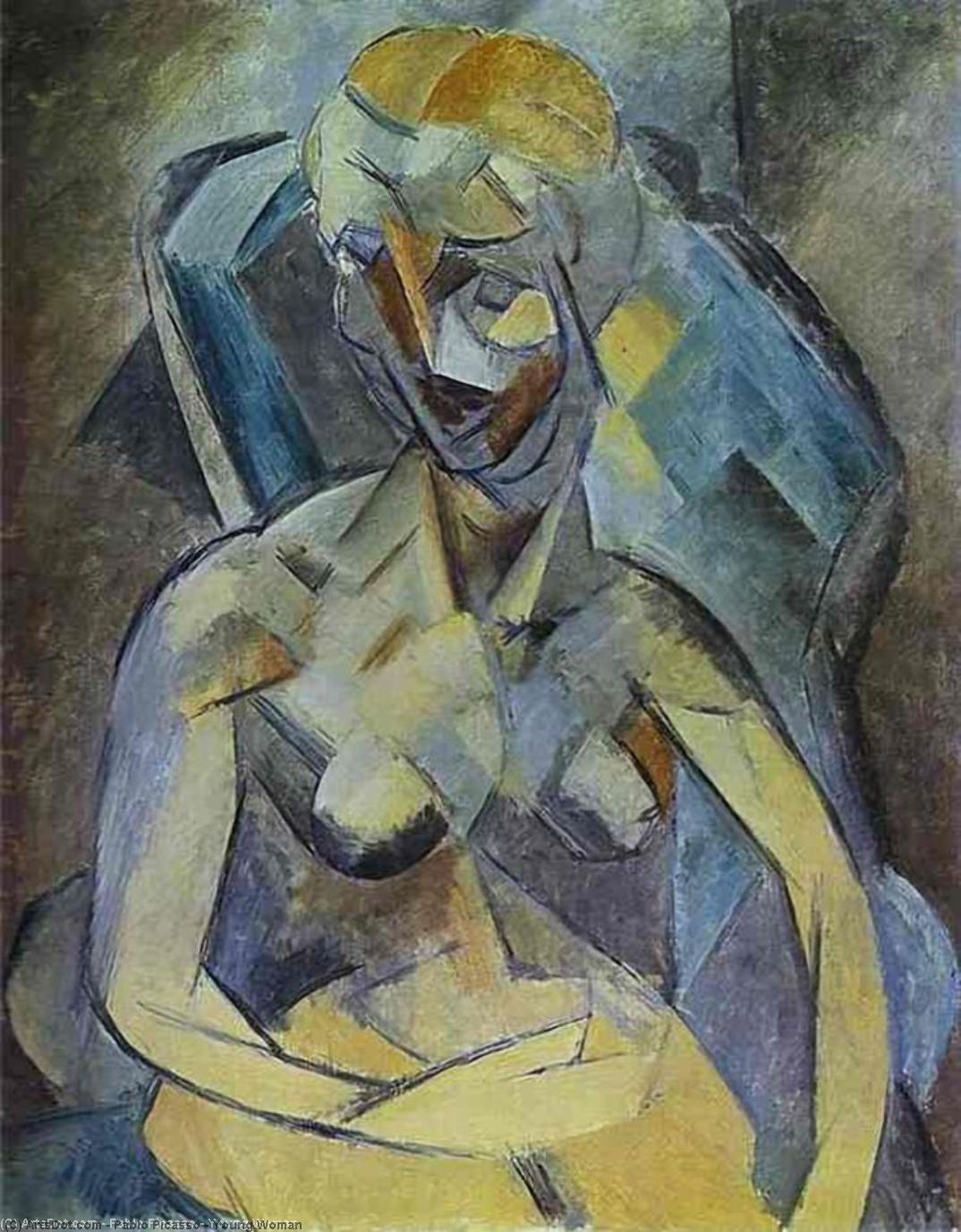 WikiOO.org - Encyclopedia of Fine Arts - Maleri, Artwork Pablo Picasso - Young Woman