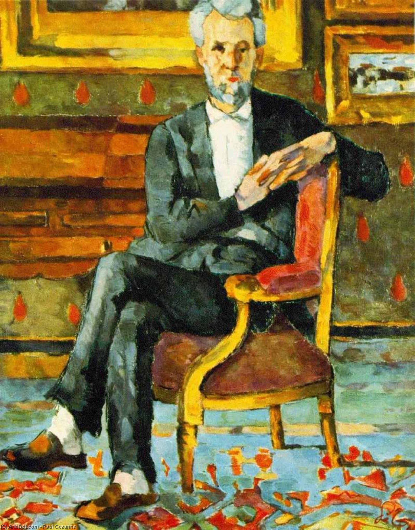 WikiOO.org - Encyclopedia of Fine Arts - Festés, Grafika Paul Cezanne - Chocquet Seated