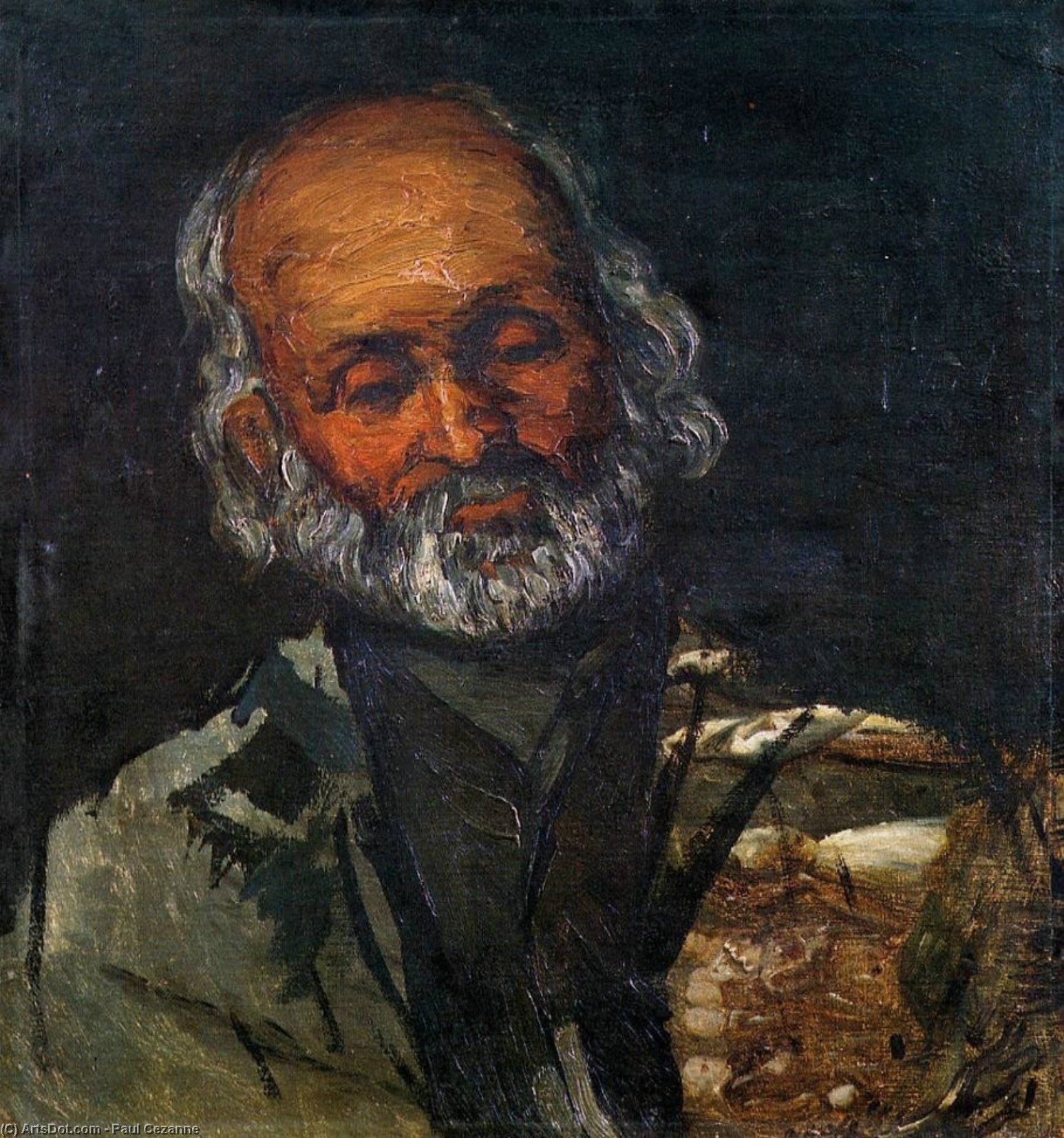Wikioo.org - The Encyclopedia of Fine Arts - Painting, Artwork by Paul Cezanne - Head of an Old Man