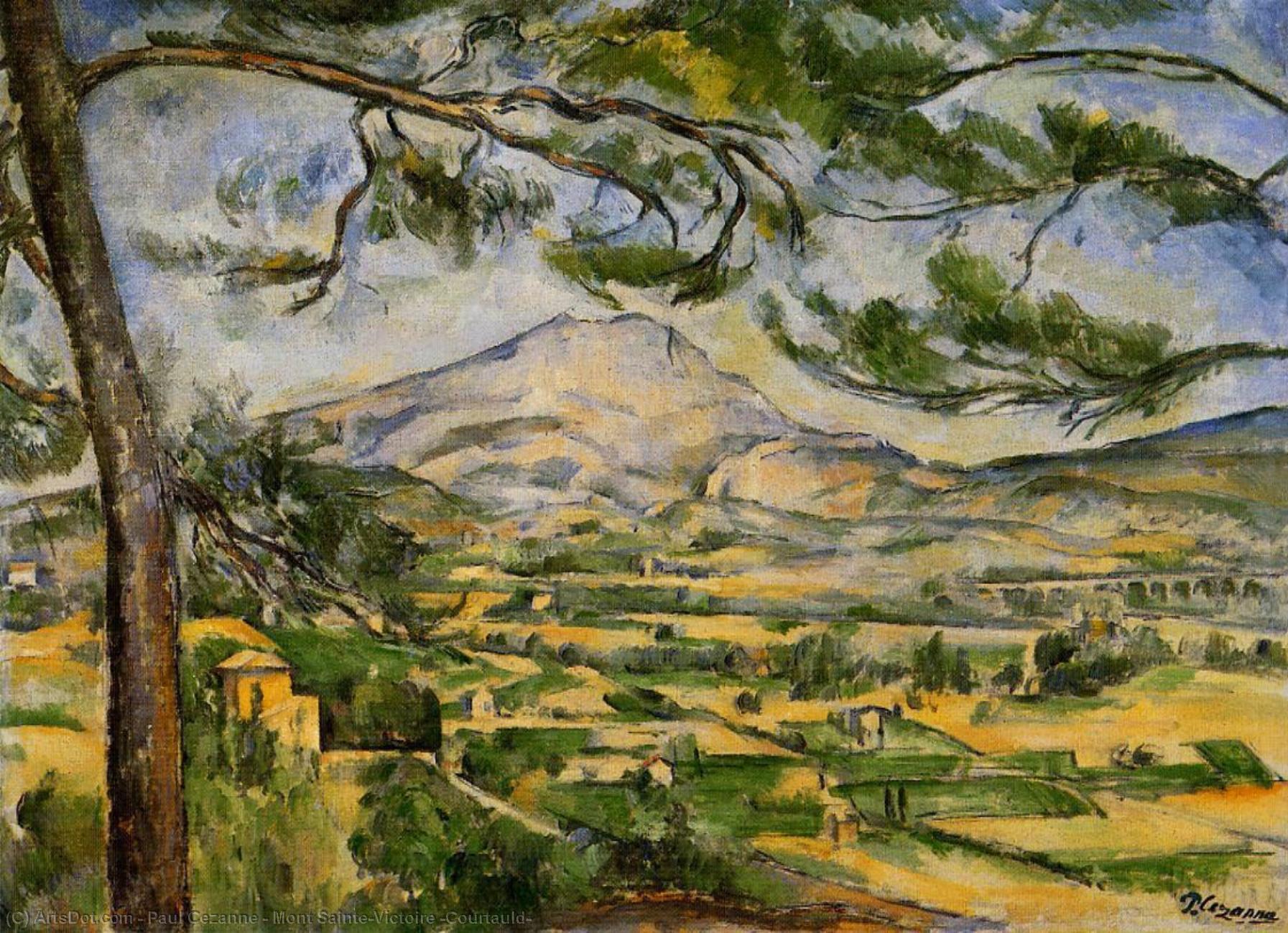 Wikioo.org – L'Enciclopedia delle Belle Arti - Pittura, Opere di Paul Cezanne - Mont Sainte-Victoire ( Courtauld )