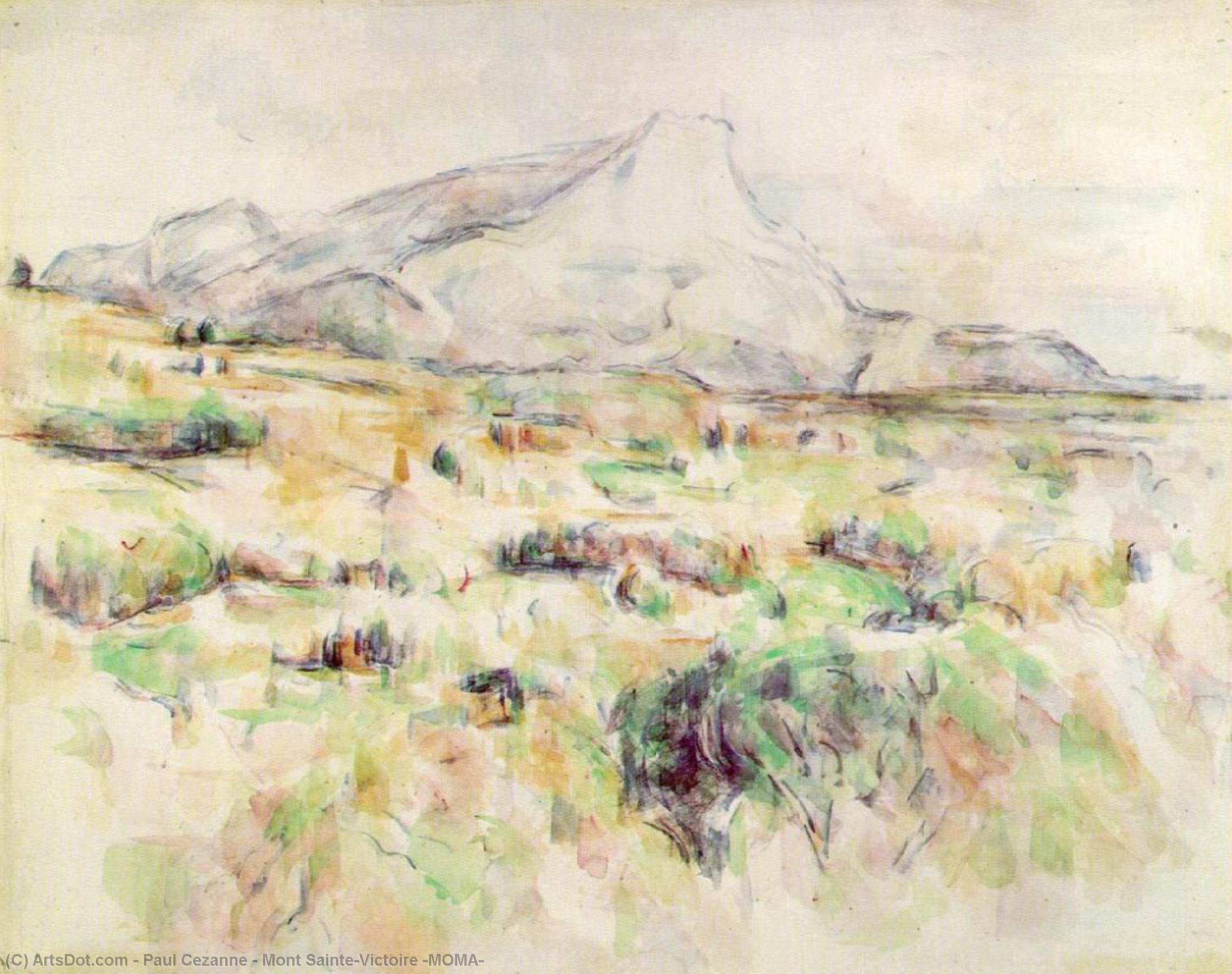 Wikioo.org - สารานุกรมวิจิตรศิลป์ - จิตรกรรม Paul Cezanne - Mont Sainte-Victoire (MOMA)