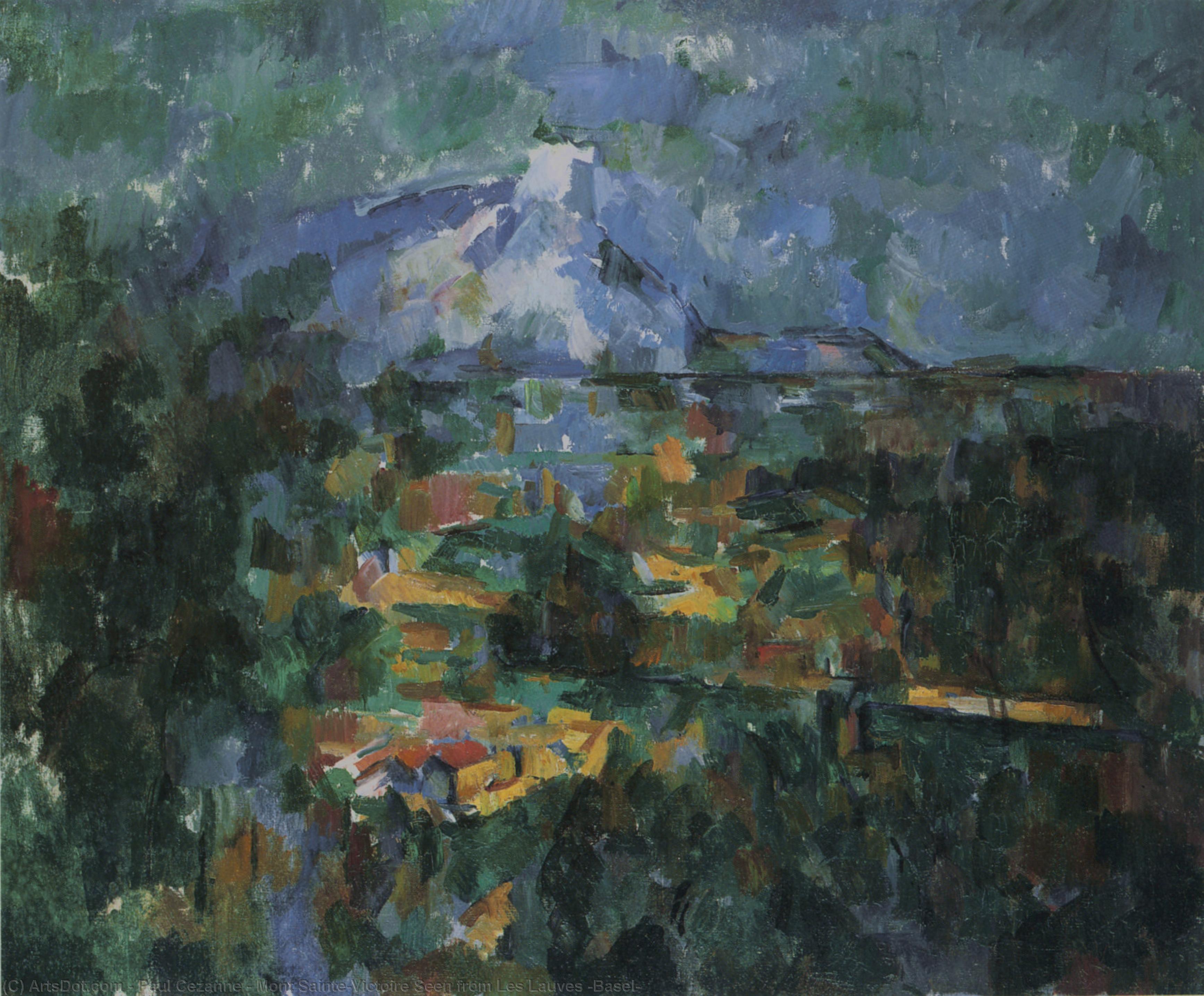 Wikioo.org - The Encyclopedia of Fine Arts - Painting, Artwork by Paul Cezanne - Mont Sainte-Victoire Seen from Les Lauves (Basel)
