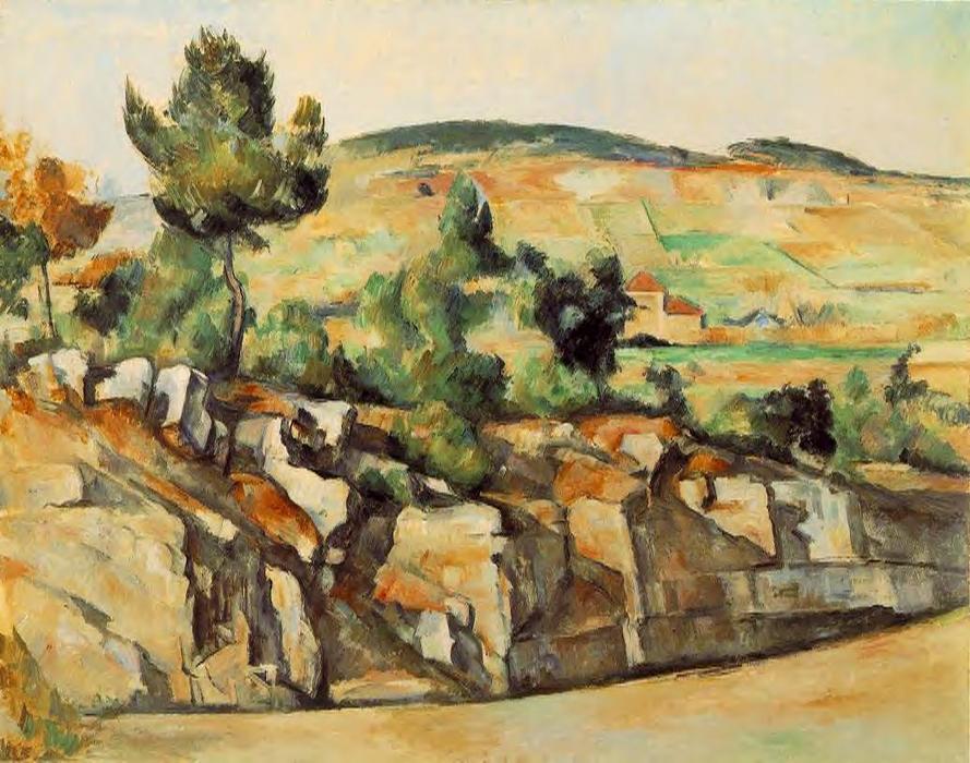 Wikoo.org - موسوعة الفنون الجميلة - اللوحة، العمل الفني Paul Cezanne - Mountains in Provence