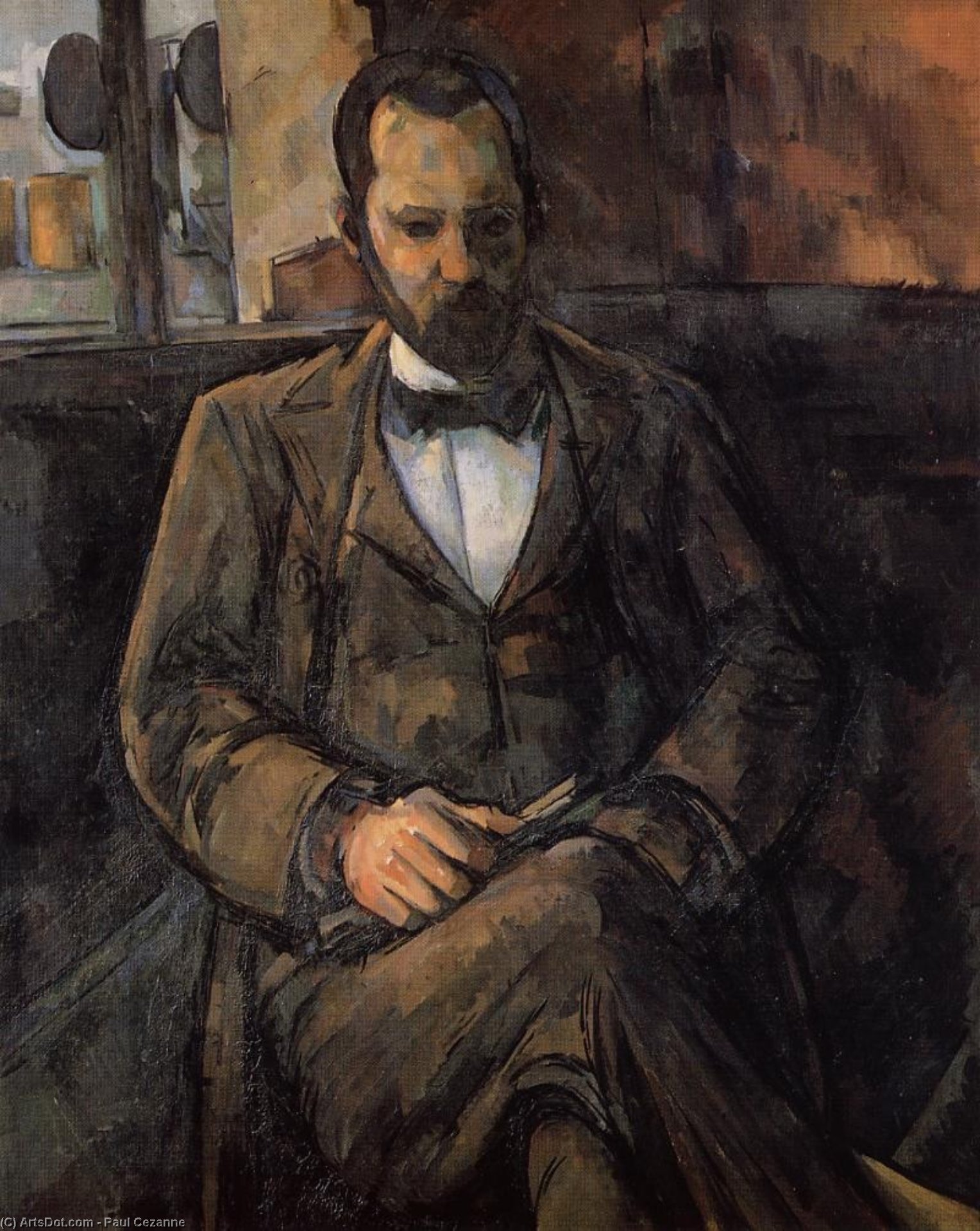 Wikioo.org – La Enciclopedia de las Bellas Artes - Pintura, Obras de arte de Paul Cezanne - Botas retrato de ambroise vollard