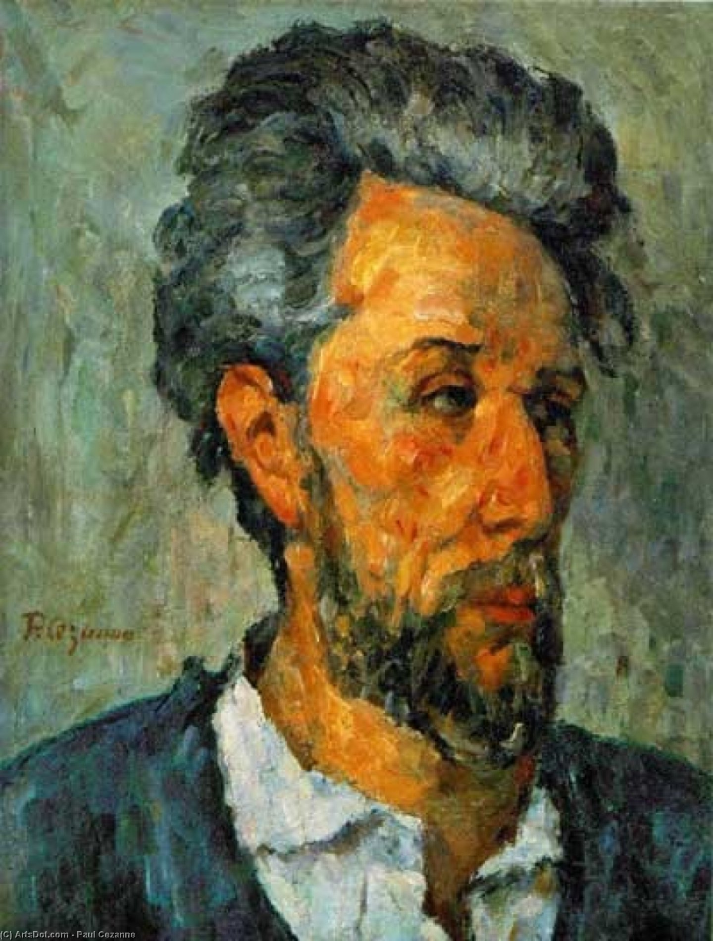 Wikioo.org – L'Enciclopedia delle Belle Arti - Pittura, Opere di Paul Cezanne - Ritratto di Chocquet