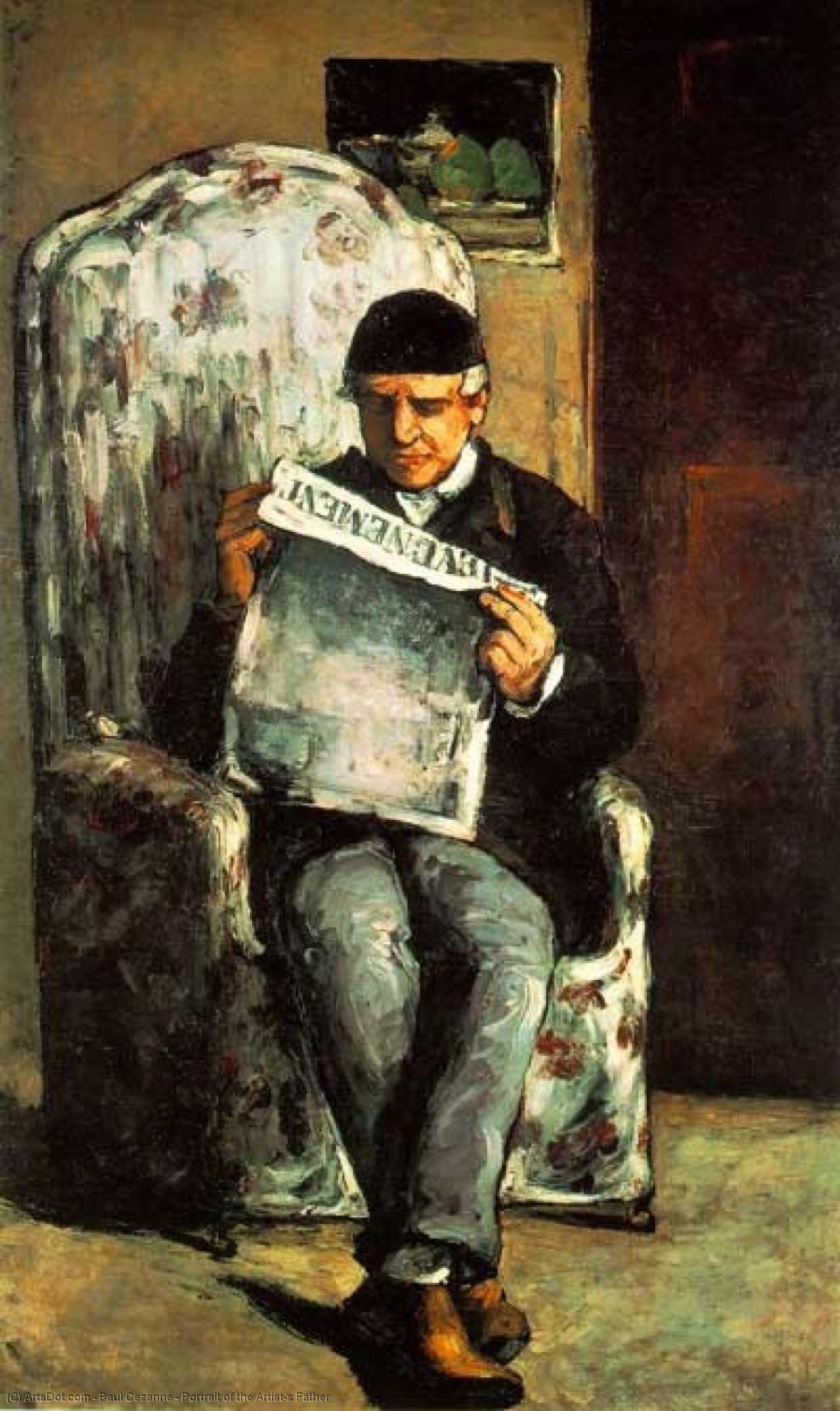WikiOO.org - Enciklopedija dailės - Tapyba, meno kuriniai Paul Cezanne - Portrait of the Artist's Father
