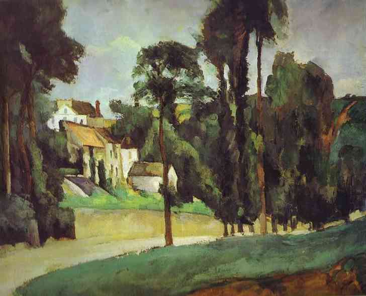 WikiOO.org - Encyclopedia of Fine Arts - Maalaus, taideteos Paul Cezanne - Road at Pontoise