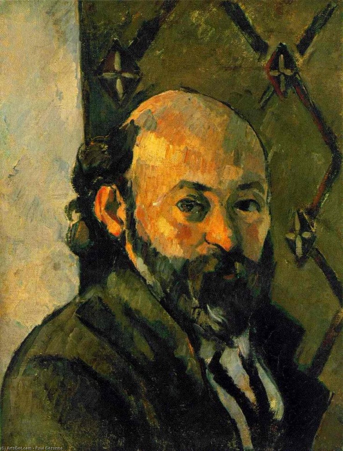 WikiOO.org - Enciclopédia das Belas Artes - Pintura, Arte por Paul Cezanne - Self-Portrait (Tate)