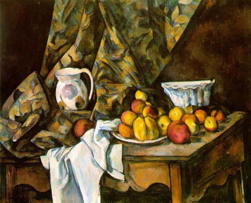 Wikioo.org - สารานุกรมวิจิตรศิลป์ - จิตรกรรม Paul Cezanne - Still Life with Flower Holder