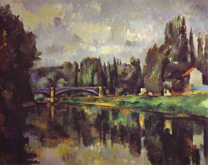WikiOO.org - Enciclopédia das Belas Artes - Pintura, Arte por Paul Cezanne - The Banks of the Marne (Puskin)