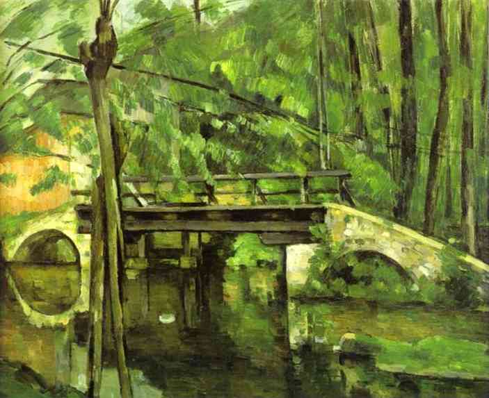 Wikioo.org - The Encyclopedia of Fine Arts - Painting, Artwork by Paul Cezanne - The Bridge of Maincy near Melun