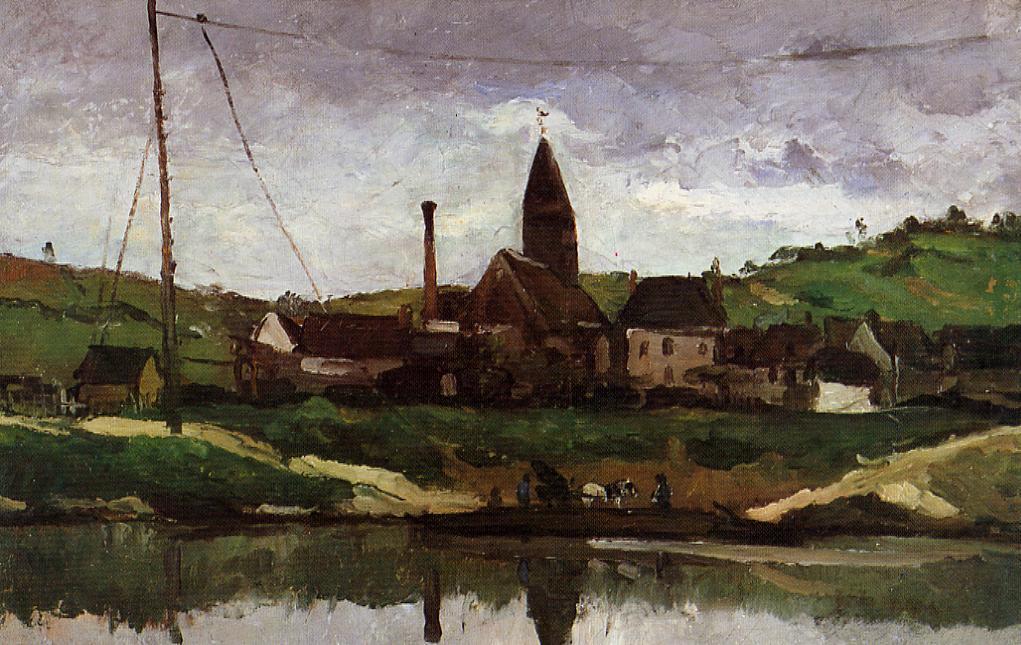 Wikioo.org - The Encyclopedia of Fine Arts - Painting, Artwork by Paul Cezanne - View of Bonnieres