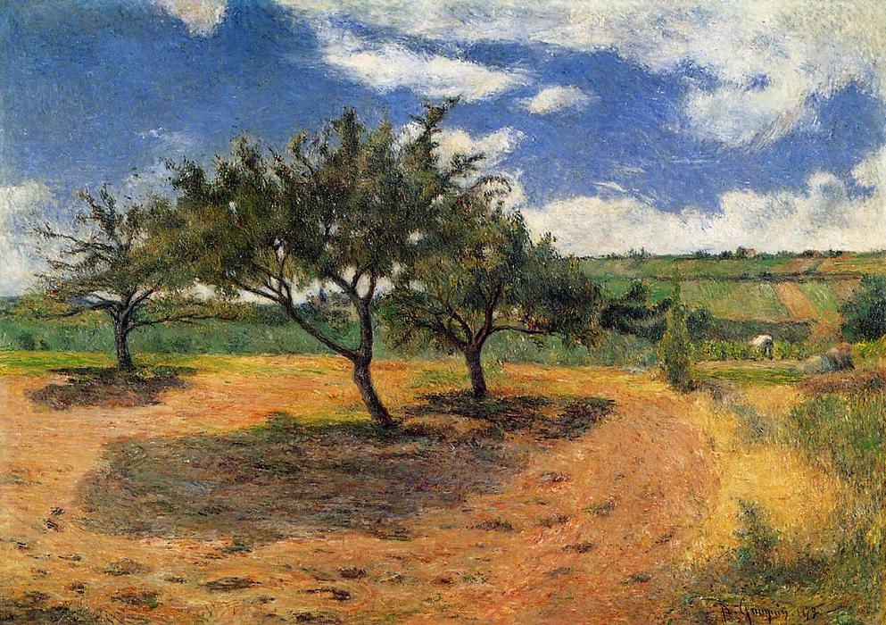 WikiOO.org - Енциклопедия за изящни изкуства - Живопис, Произведения на изкуството Paul Gauguin - Apple-Trees in Blossom