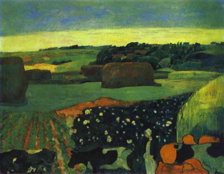 Wikioo.org - The Encyclopedia of Fine Arts - Painting, Artwork by Paul Gauguin - Breton Shepherdess