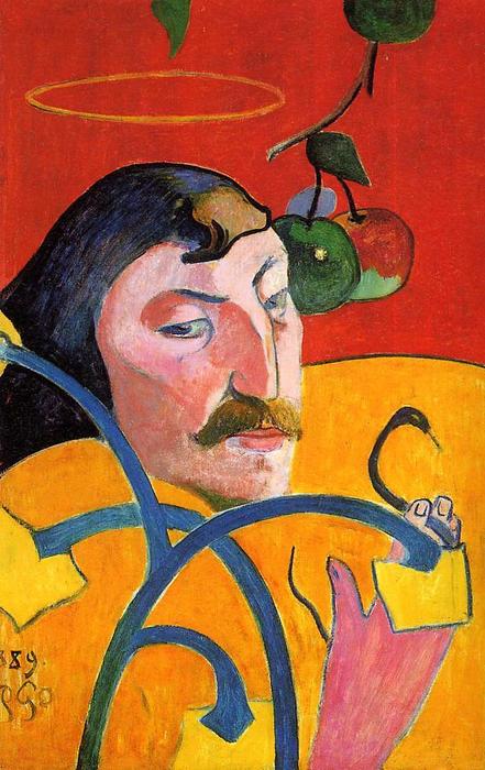 WikiOO.org - Enciklopedija dailės - Tapyba, meno kuriniai Paul Gauguin - Caricature, Self Portrait