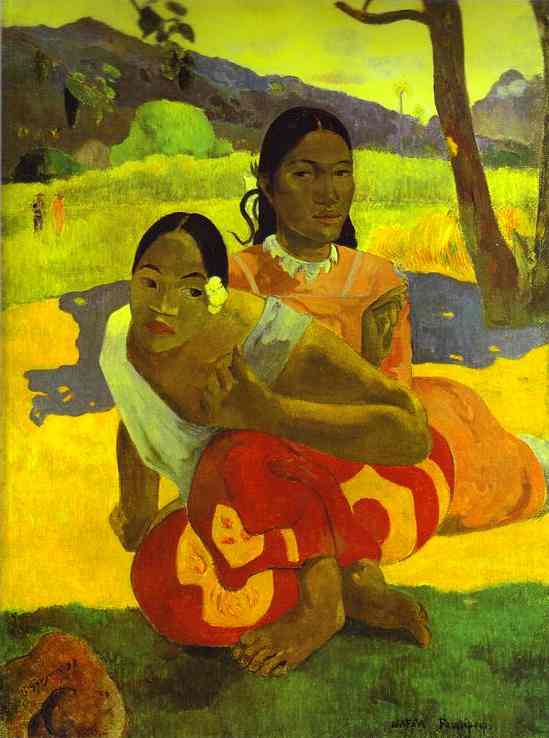 WikiOO.org - 백과 사전 - 회화, 삽화 Paul Gauguin - Nafea Faa ipoipo (When Will You Marry)