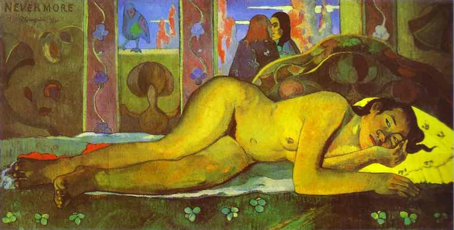 WikiOO.org - Encyclopedia of Fine Arts - Maľba, Artwork Paul Gauguin - Nevermore, O Taiti
