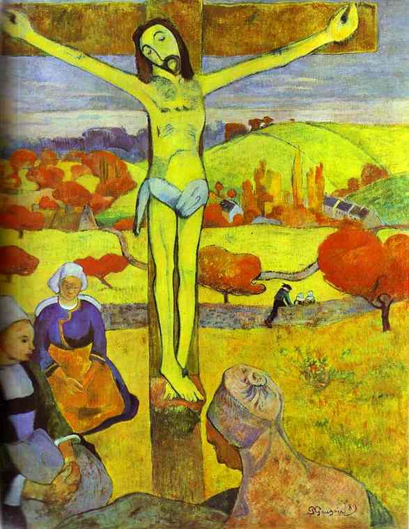 Wikioo.org - Die Enzyklopädie bildender Kunst - Malerei, Kunstwerk von Paul Gauguin - der gelbe christus