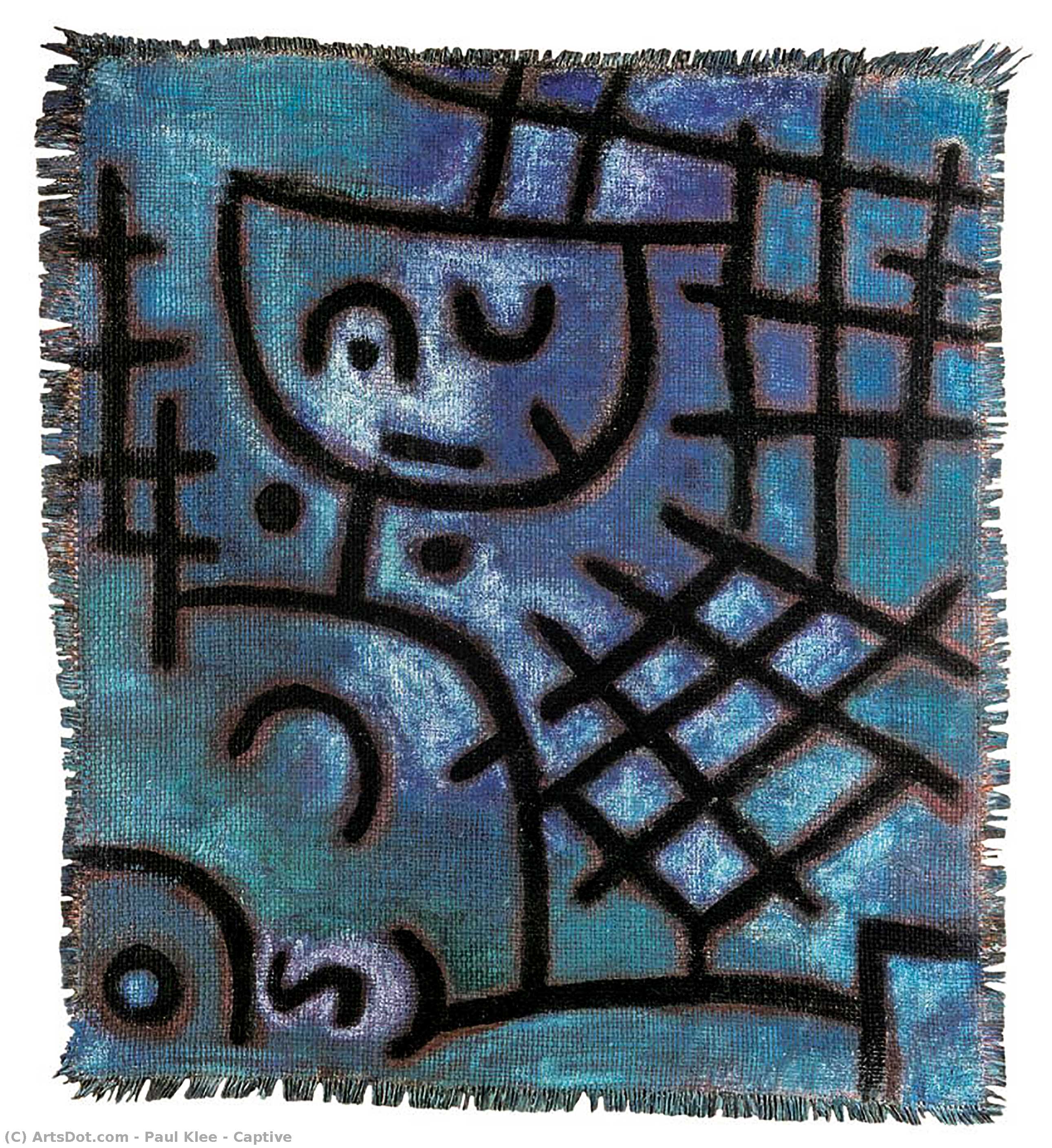 WikiOO.org - Enciclopédia das Belas Artes - Pintura, Arte por Paul Klee - Captive
