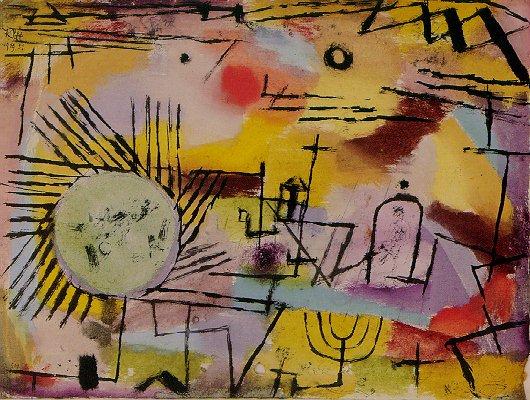WikiOO.org - 백과 사전 - 회화, 삽화 Paul Klee - Rising Sun